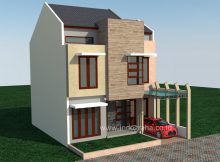 Desain rumah minimalis villa nusa indah cibubur
