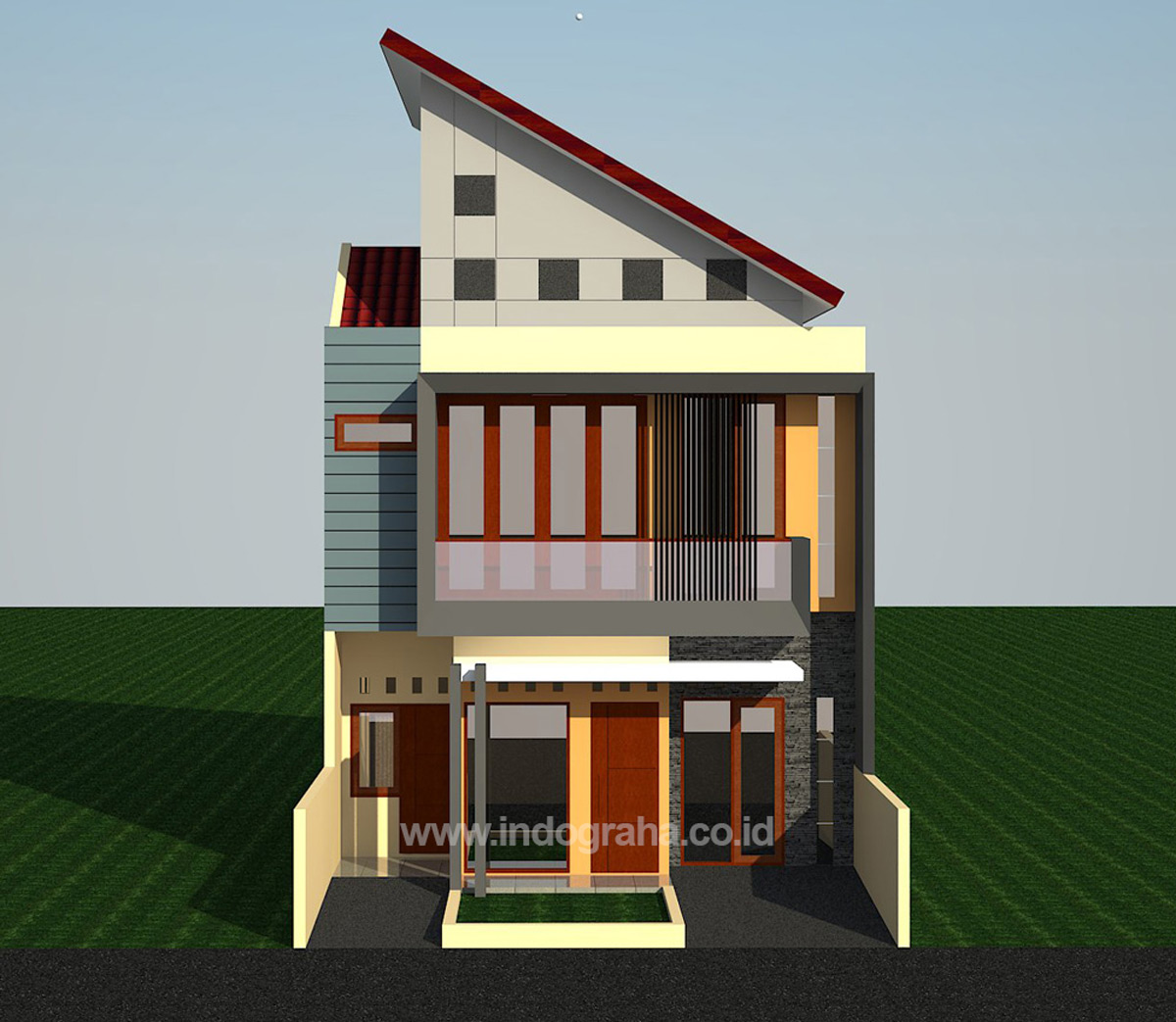 Desain Rumah Minimalis Modern 2 Lantai Di Grand Depok City