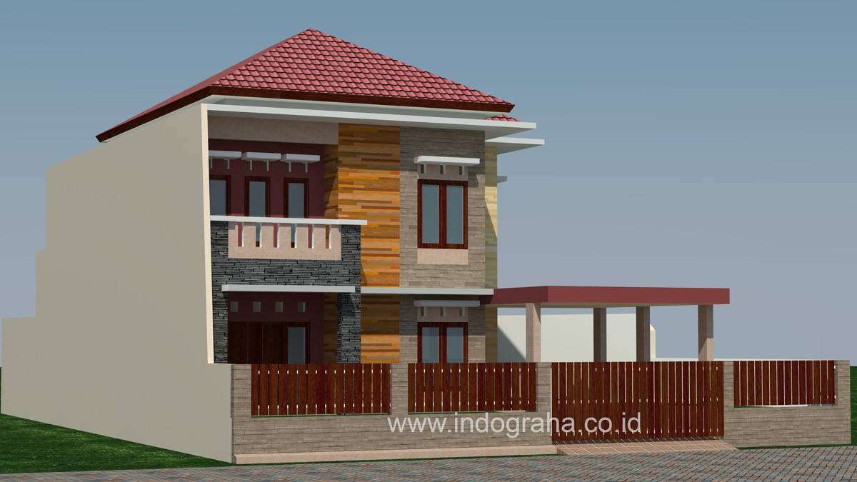 Desain Rumah Minimalis Modern 2 Lantai Di Limo Depok Indograha