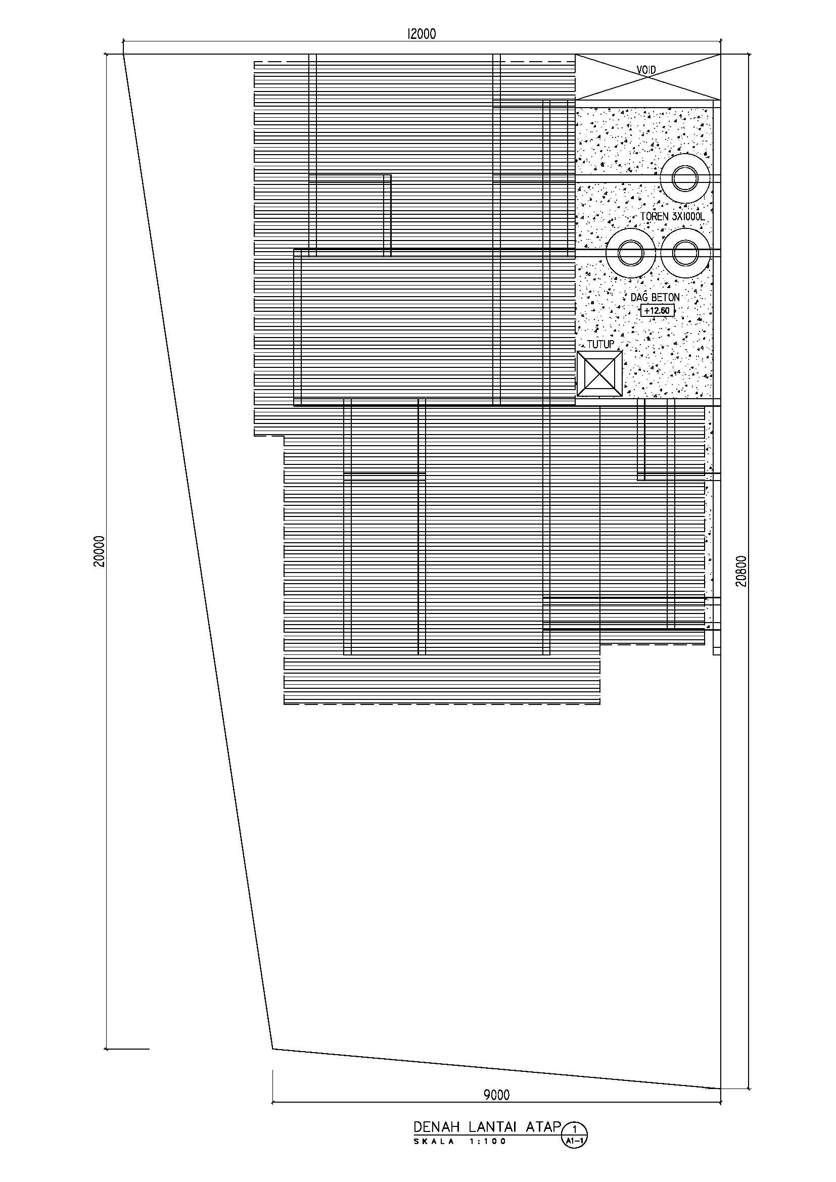 Desain rumah kos minimalis 3 lantai di jl baung lenteng 