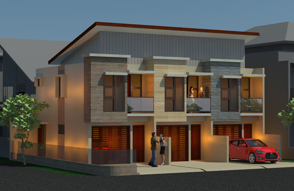 Desain Rumah Kontrakan Exclusive Tingkat 2 Di Cimanggis Kota Depok Indograha Arsitama